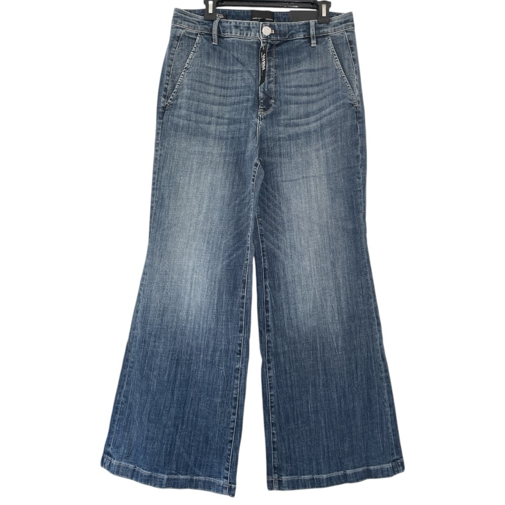 WHBM extra high-rise Women's ventura vintage Wide-Leg Jeans size 14